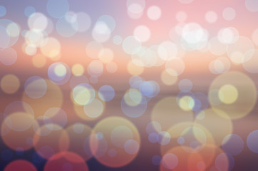 Blue and orange tone bokeh background.