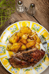 Roasted duck breast.