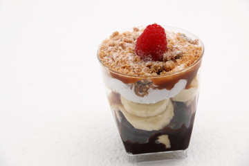 Banoffee pie in a glass