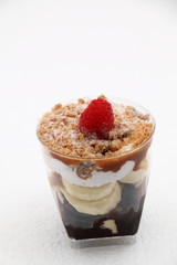 Banoffee pie in a glass