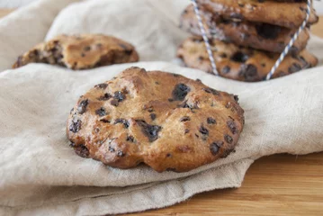 Foto op Plexiglas chocolade koekjes © foodstyle_foto