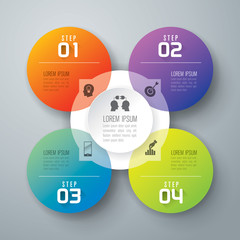 Infographics vector design template.