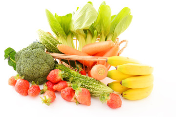 新鮮な野菜と果物