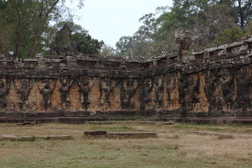 Fototapeta premium Terrace of Elephants, Angkor Thom, Siem Reap, Cambodia
