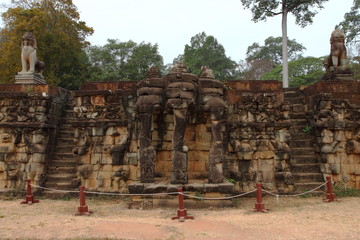 Terrace of Elephants, Angkor Thom, Siem Reap, Cambodia