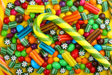Colorful candies close-up