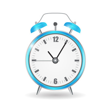 Realistic Clock Alarm Watch Vector Illustration