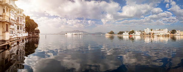 Lake Pichola Panorama in India