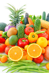 新鮮な野菜と果物