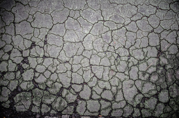 Crack dry soil ground background in grunge color