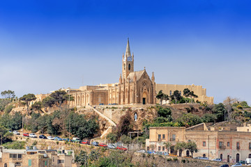 Parish church in Mgarr on Gozo Island Malta