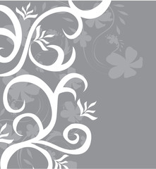 Abstract floral background. Vector.