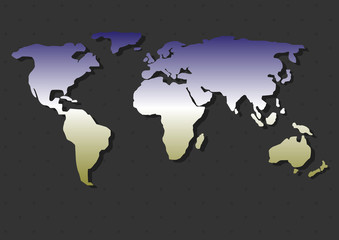 Fototapeta na wymiar Abstract World map