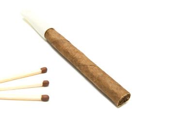 Cigarillo and few matches
