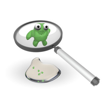 Test vervuild water met bacteri&euml;n