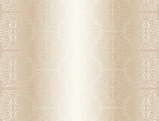 Luxury champagne background with ornament pattern