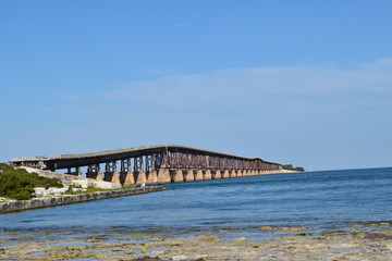 Old Bridge in Florida Keys