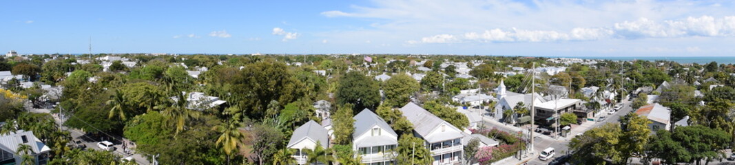 Panorama view of Florida Key West