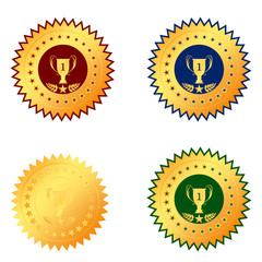 medal first place on a white background