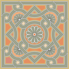 Byzantine decorative rosette