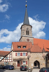 Fototapeta na wymiar Kirche St. Georg in Wendelstein