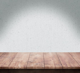Wood table with Fabric texture background