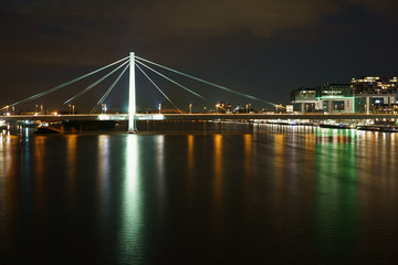 Fototapeta na wymiar Severinsbrücke Köln am Rhein