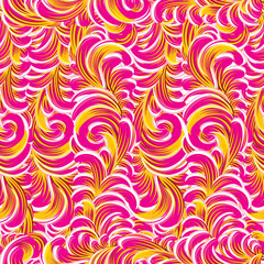 Waves. Seamless vector background.