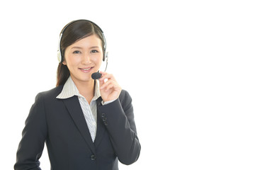 笑顔のオペレーター