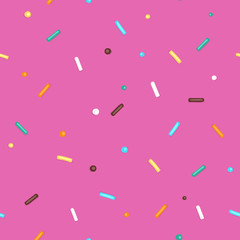 Pink Background Donut