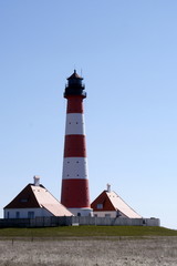 Fototapeta na wymiar Westerhever Leuchtturm