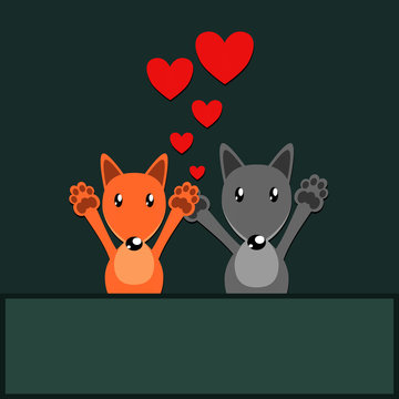 fox and wolf love
