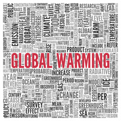 GLOBAL WARMING Concept Word Tag Cloud Design