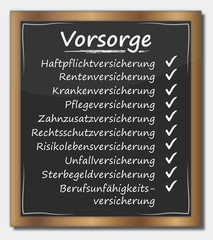 Vorsorge Versicherunscheck