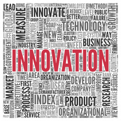 INNOVATION Concept Word Tag Cloud Design