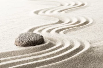 Peel and stick wall murals Stones in the sand zen stone