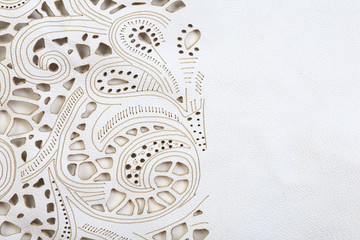 lace leather texture