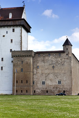 Estonia. Narva. Ancient fortress on border with Russia