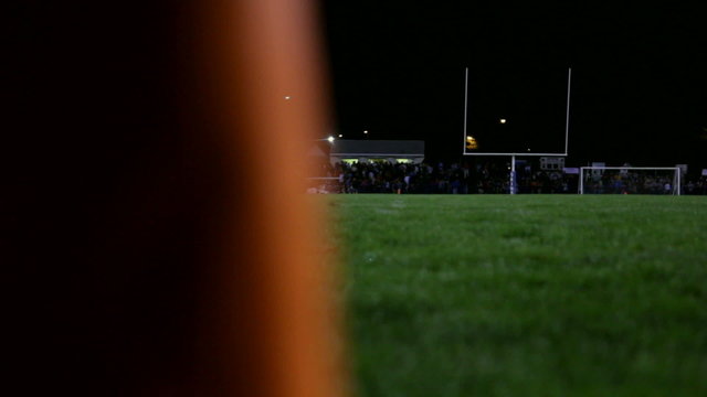 Football Stadium Pylon at Night