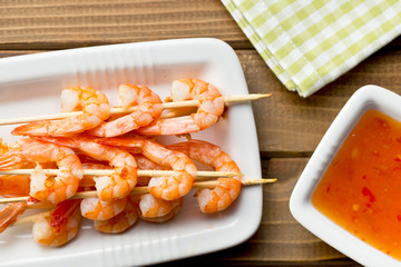 grilled prawns