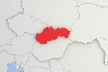 Slovakia 3D map 2