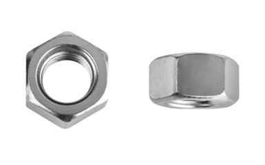 Nuts on white background