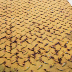 rustic yellow metal sheet background