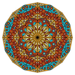 Round ethnic pattern