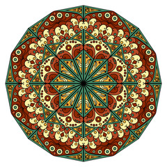 Round ethnic pattern