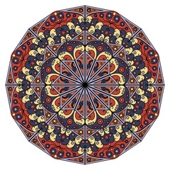 Round ethnic pattern