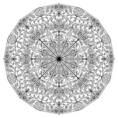 Round ethnic pattern