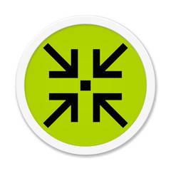 Grüner runder Button : Treffpunkt Symbol