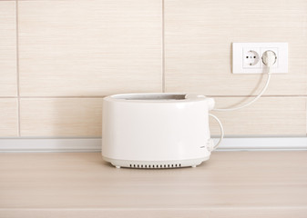 Toaster on kitchen countertop