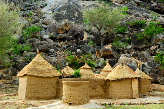 Mud house in West Africa